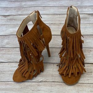 Tassel Suede high heels